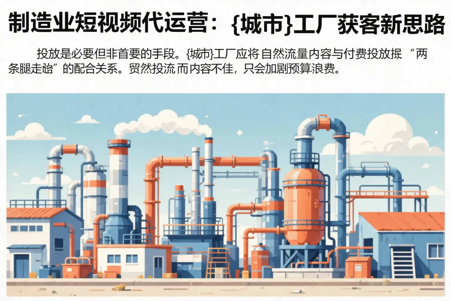 制造业短视频代运营:文水工厂获客新思路